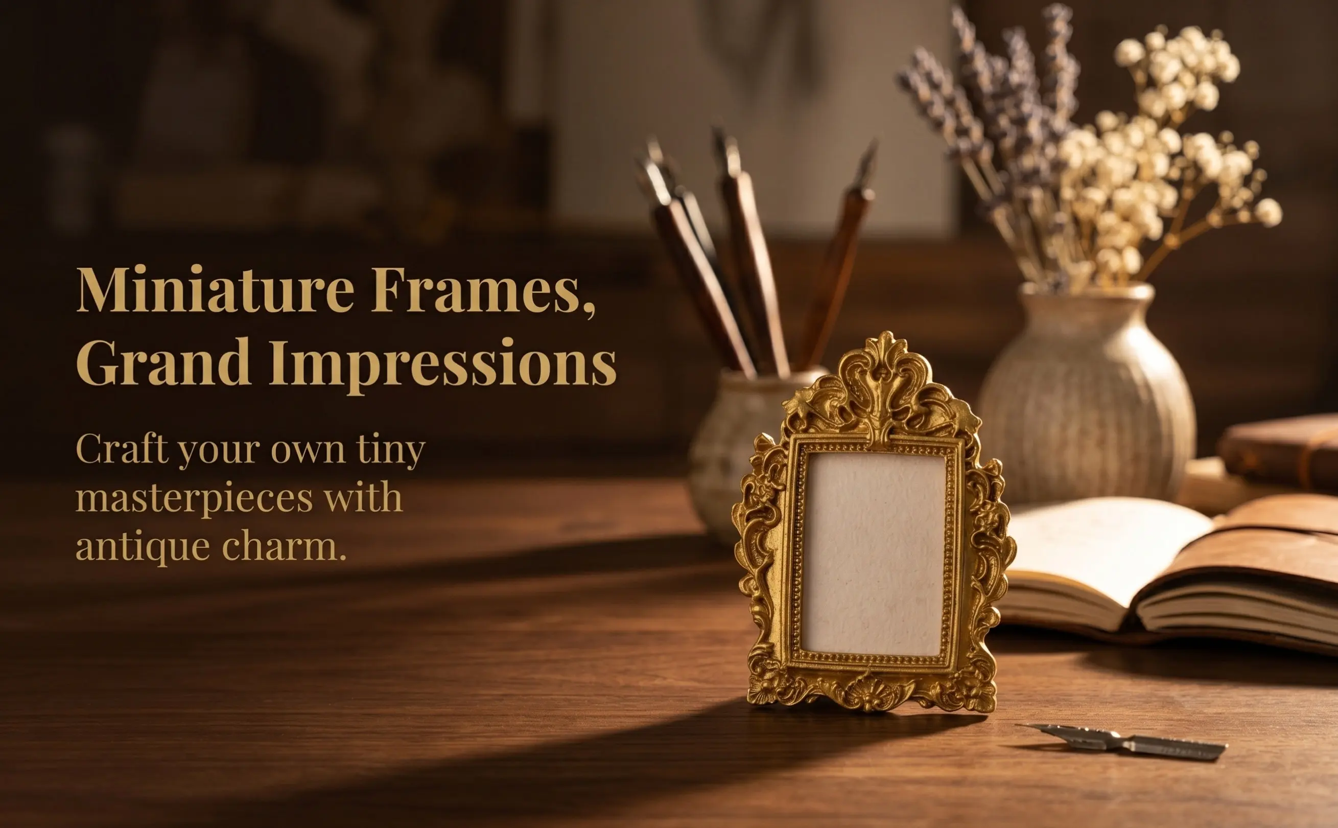 40Pcs Vintage Mini Resin Picture Frames Retro Small Photo Frames for DIY Tabletop Wall Display Accessories Photography