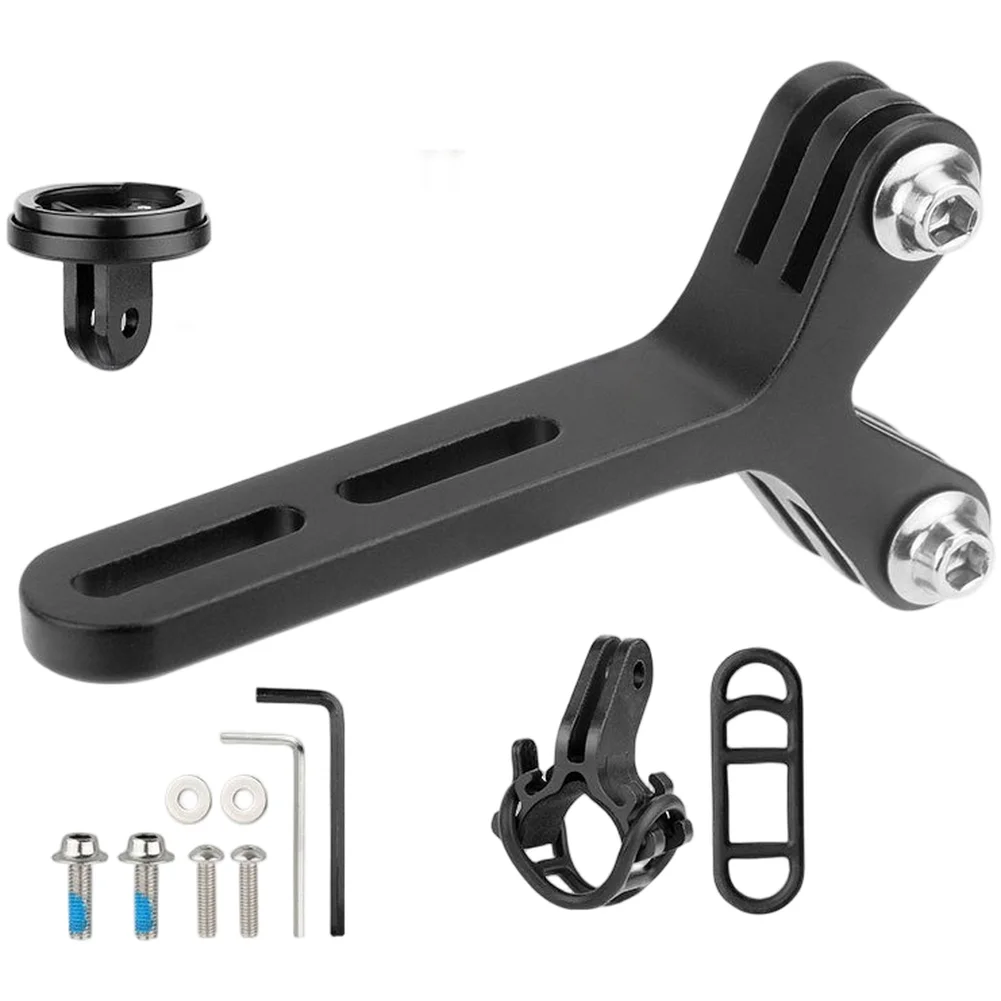 Extensor de bicicleta de estrada, montagem cnc, câmeras de alumínio, suporte de luzes para guidão integrado, acessórios de ciclismo