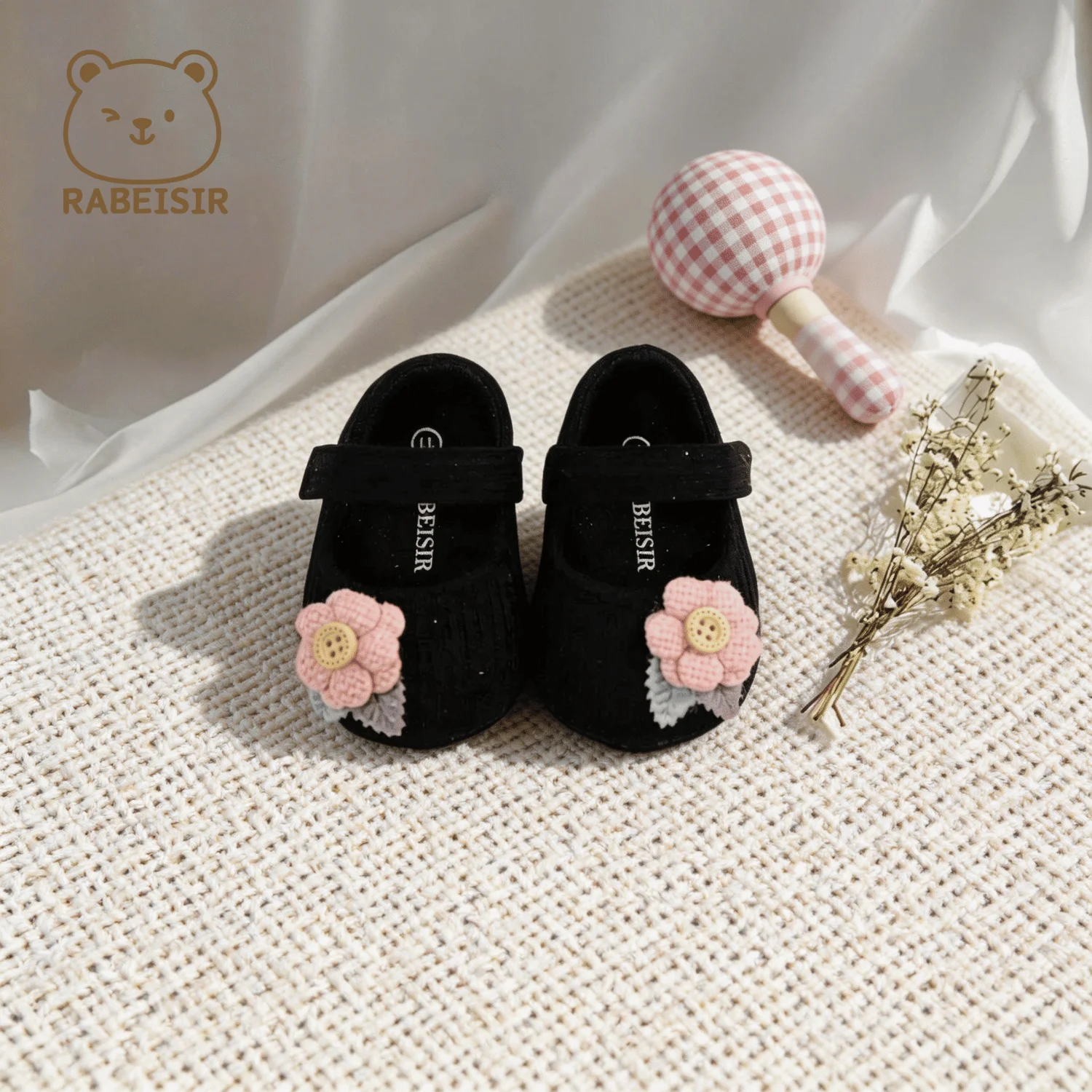 Baby-Stufen-Schuhe für Babys, erstes Paar Kleinkind-Schuhe, Babyschuhe, atmungsaktiv, rutschfest, modische Mädchen-Schuhe im Prinzessinnen-Stil – Detail 11
