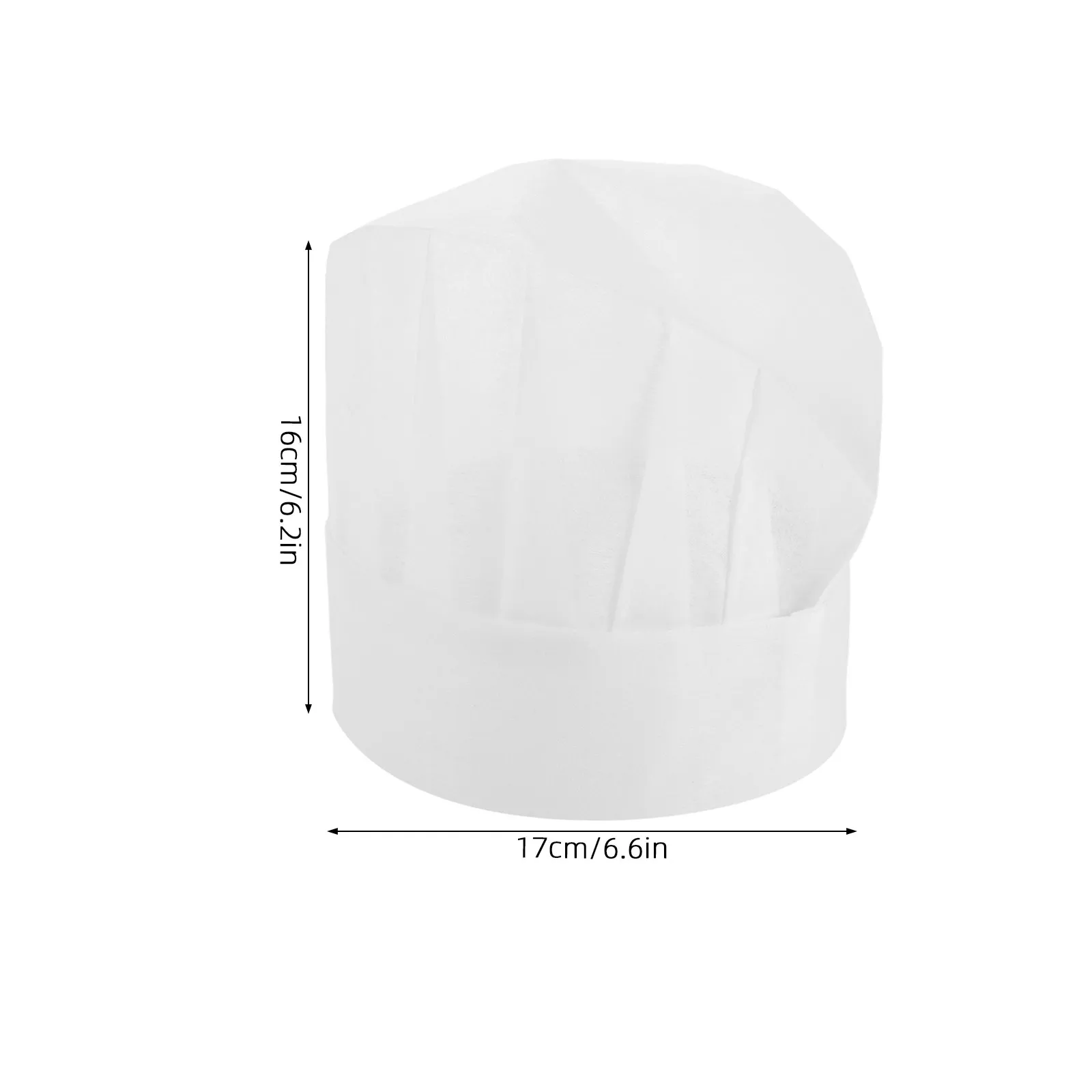 15Pcs Disposable White Kids Chef Hats Small Non-Woven Cooking Kitchen Caps Baking Party Food Service Chef Cap Disposable Hats