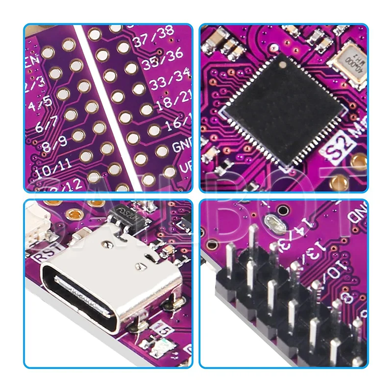 1-10 قطعة ESP32 S2 Mini V1.0.0 - LOLIN WIFI IOT على لوحة ESP32-S2FN4R2 ESP32-S2 4MB FLASH 2MB PSRAM MicroPython متوافق