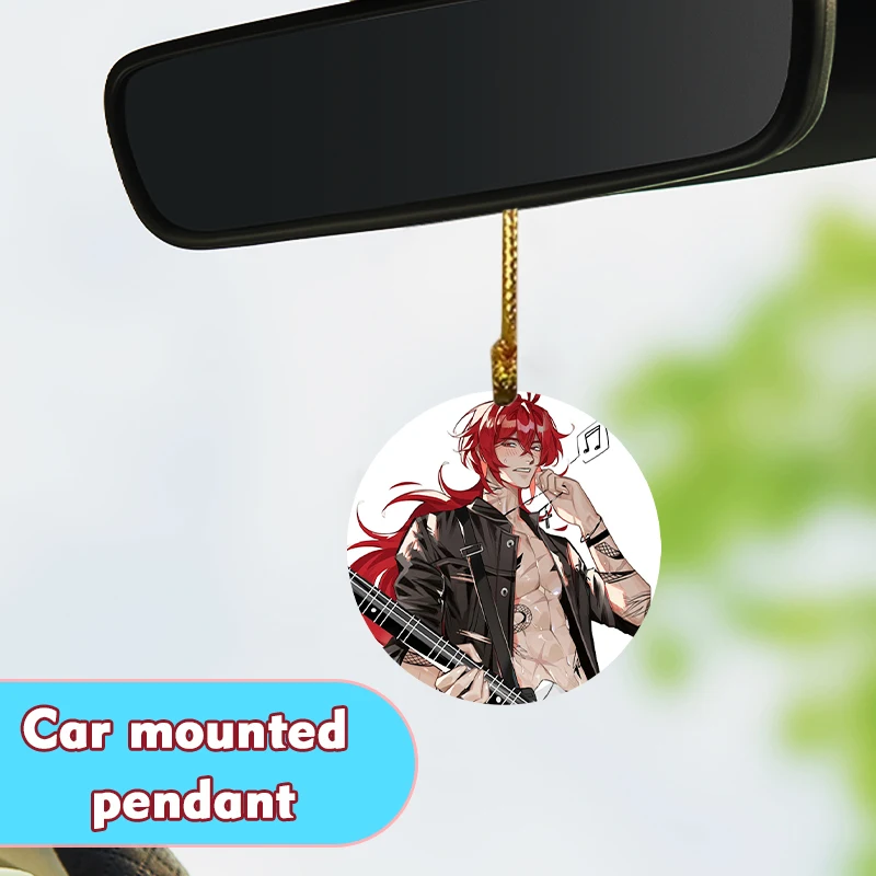 Anime surrounding,Diluc,Car pendant,acrylic,home,Desktop,Student backpack,Window decoration,Gift for Genshin Impact lovers