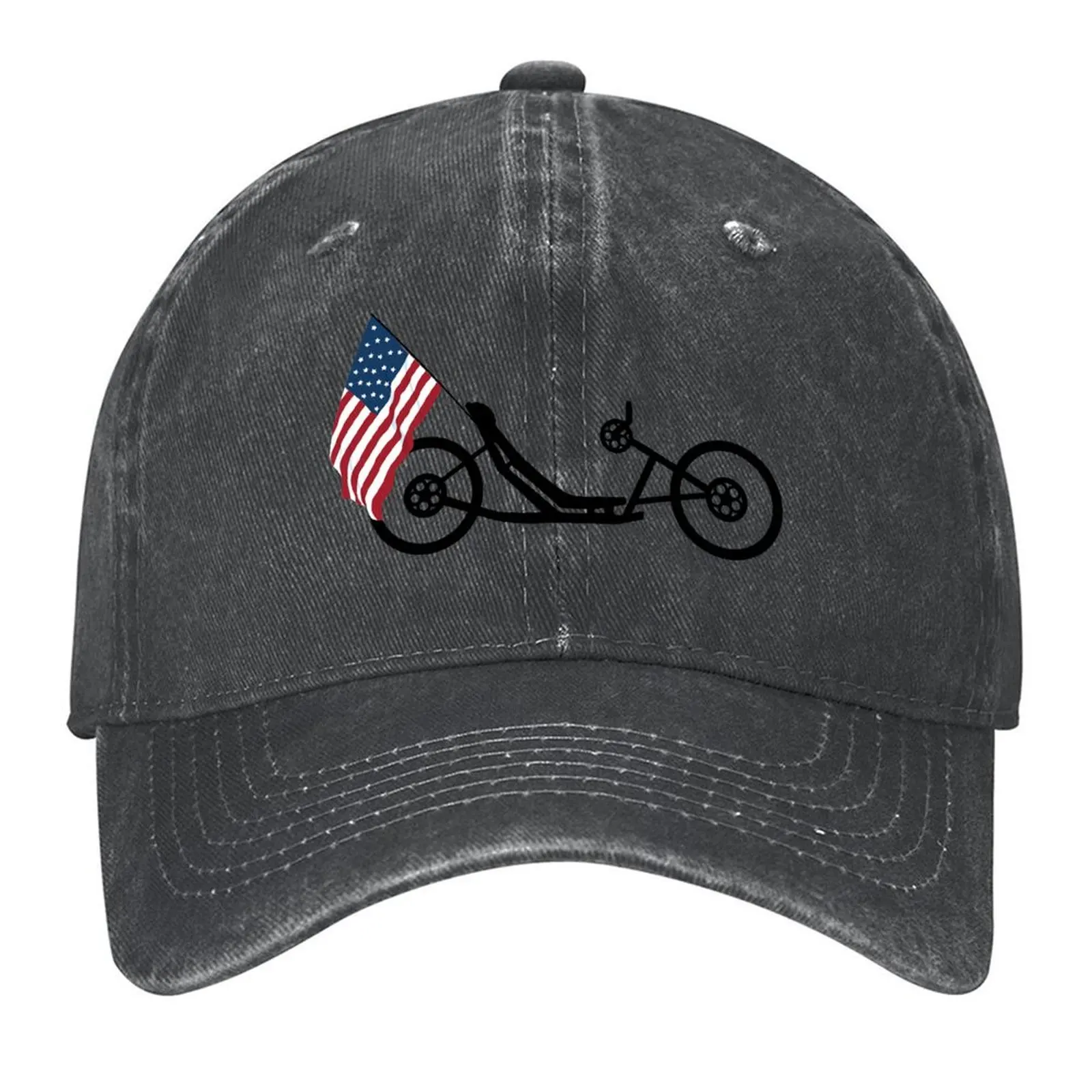 

Recumbent Life Design - Hand Cycle Flag Baseball Cap dad hat hiking hat Visor Custom Cap Women's Golf Clothing Men's