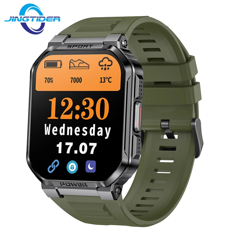 

2024 MK67 Rugged Outdoor Smart Watch Bluetooth Calling AI Voice IP68 Waterproof 100+ Sports Modes Fitness Smartwatch Men Women