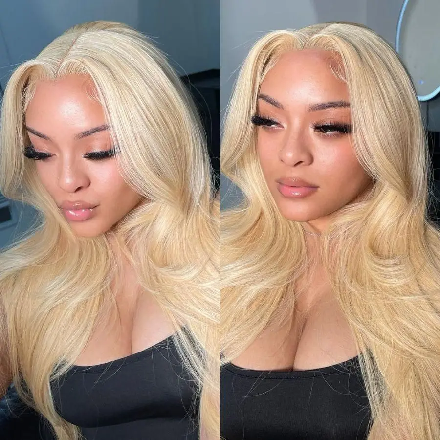 13x6 hd lace frontal wig human hair 613 Blonde Straight 30 40 Inch brazilian cheap wigs on sale clearance For Women Choice