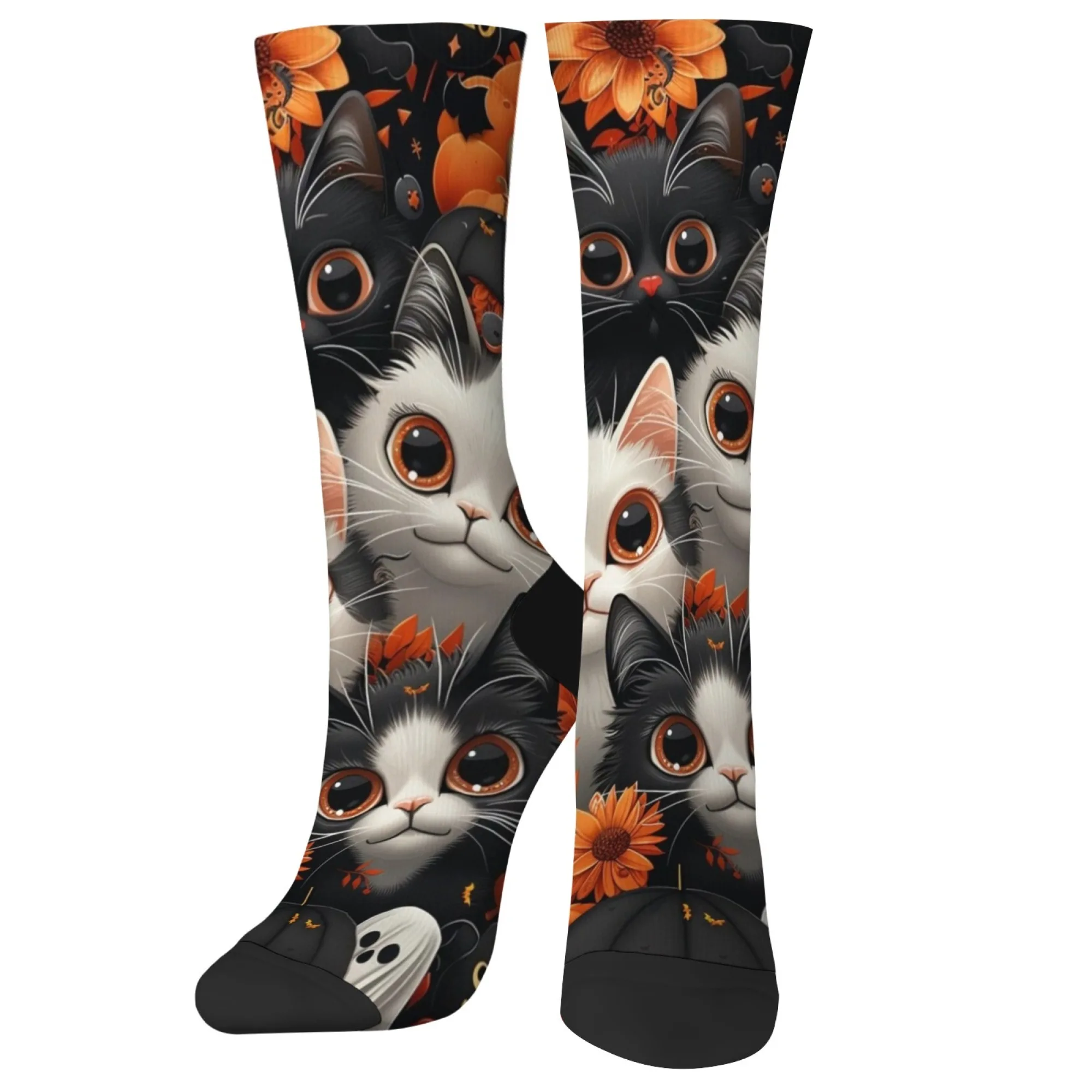 Retro Nette Katze Druck männer Socken Neuheit Harajuku Straße Hip Hop Crew Socken Atmungsaktivem Nicht-slip Casual socken Geschenk