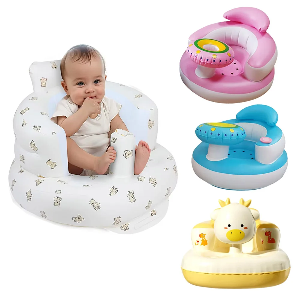 Baby Opblaasbare Stoel Draagbare Sofa Baby Voeding Stoel Pasgeboren Fauteuil Leren Zitje Kids Strandstoel Baby Seat