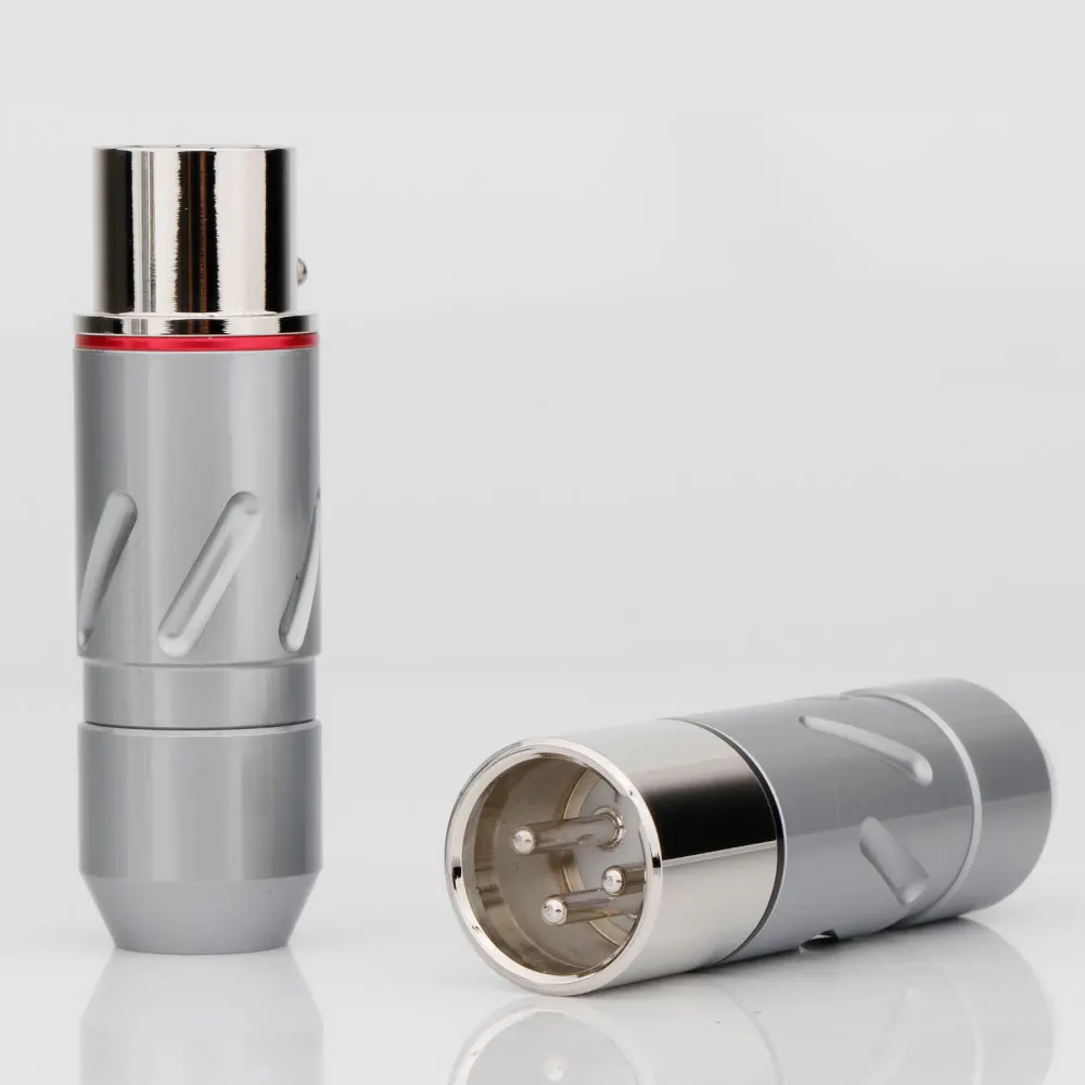 Monosaudio xm700gr/xf700gr banhado a ouro cobre puro 3pin fêmea xlr plug conector de equilíbrio jack alta fidelidade áudio microfone adaptador cabo dac