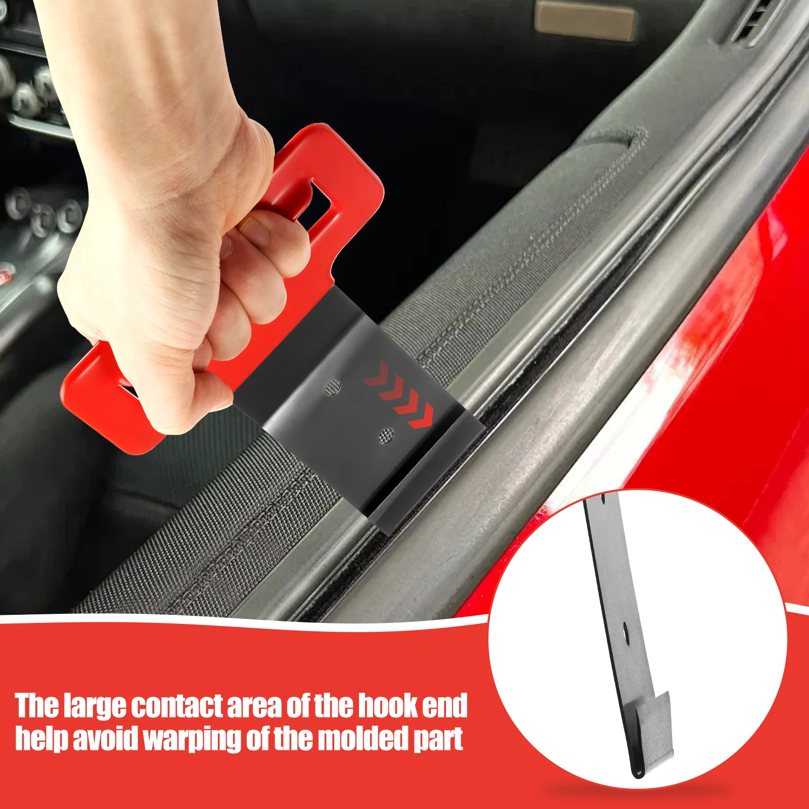Window Belt Molding Removal Tool Portable Automotive Window Molding Removal Tool with Soft Grip Handle for Automotive Technician view 5