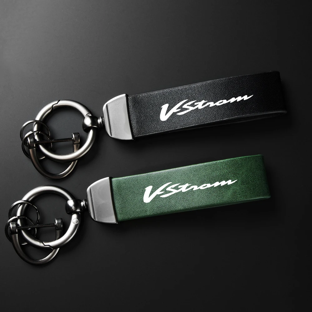 

NEW For Suzuki Vstrom 650 1000 v-strom 1050 xt DL650 DL1000 dl250 vstrom650 Motorcycle High-Grade Leather Keychain Keyring
