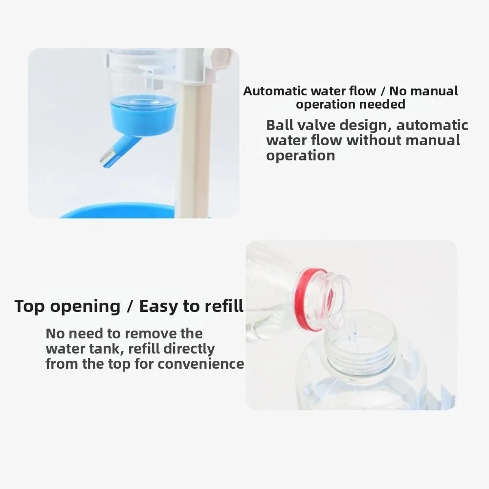 

Liftable Pet Water Dispenser Adjustable Leak-Proof Automatic Pet Drinker Space-saving Hanging Kettle