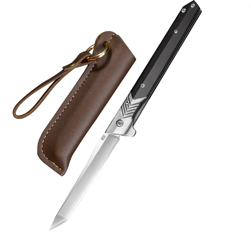 

1 шт. складной нож korknife EDC, высококачественный тактический нож с ручкой из черного дерева, карманный нож для выживания на открытом воздухе для кемпинга, пешего туризма