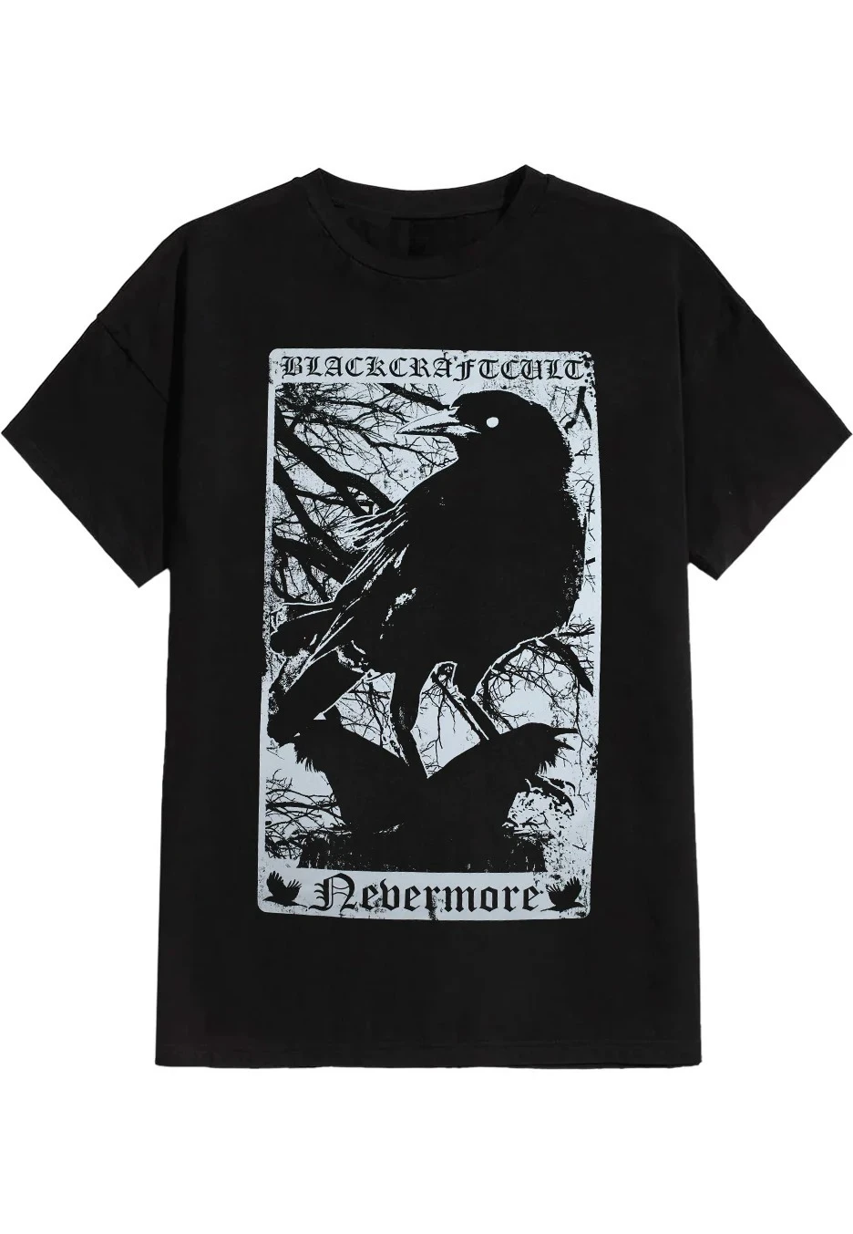 

Nevermore Tarot Graphic Printing Summer Luxury Brand Cotton Men's and Women's T-Shirts Short Sleeves Street Fashion Trend