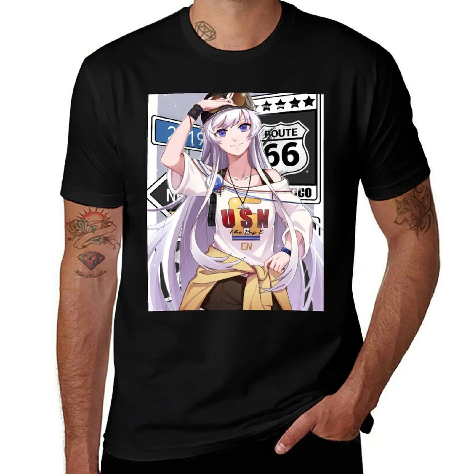 

Azur Lane - Enterprise T-Shirt anime t shirts oversize t shirt man casual printed t shirts for man T-shirt