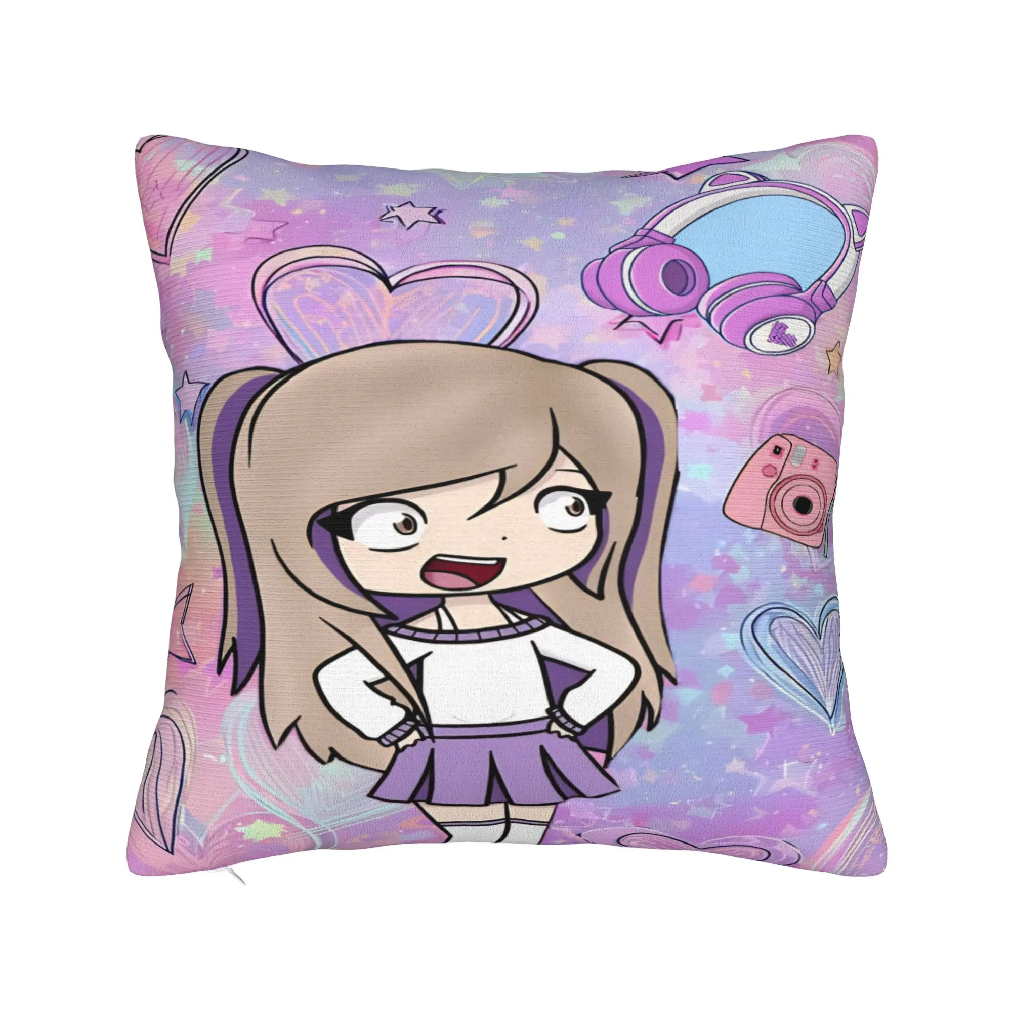 Dense Real Mix Collage Lyna Vallejos  Pillowcases Merch Soft Cushion Cover Pillow Covers Living Room Decor Square Multiple Sizes