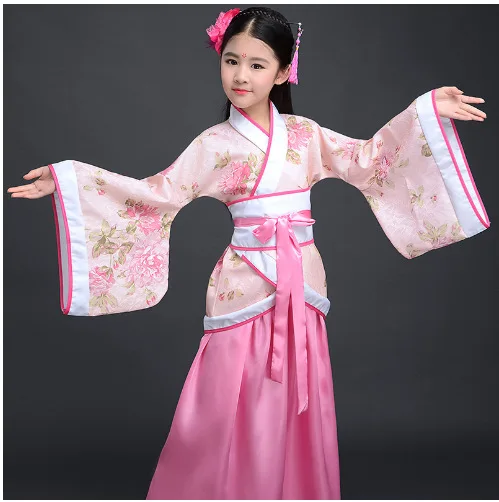 

Children's and Women's Hanfu Tang Clothing Qin Dynasty Spring and Autumn Warring States Performance Clothing