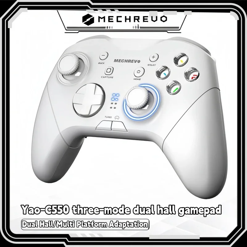 Mechrevo Yao C550 Gaming Controller Dual Hall Macro Programming Wireless Bluetooth Tri Mode Switch Ns Steam Xbox Special Handle