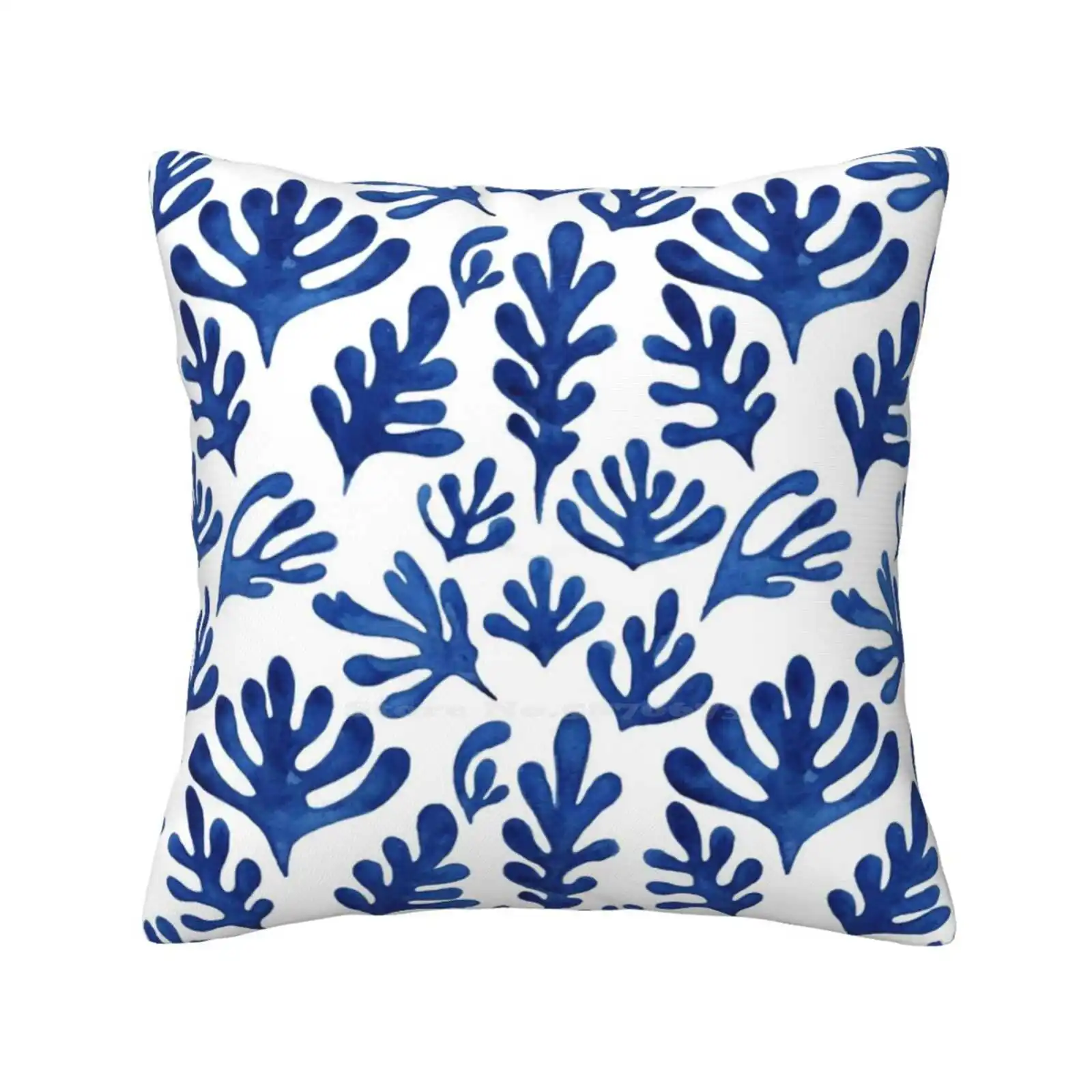 Matisse Cut Outs Blue Leaves Abstract Pattern Art Design Home Sofa Car Waist Throw Pillowcase Matisse Cut Outs Matisse Leaves