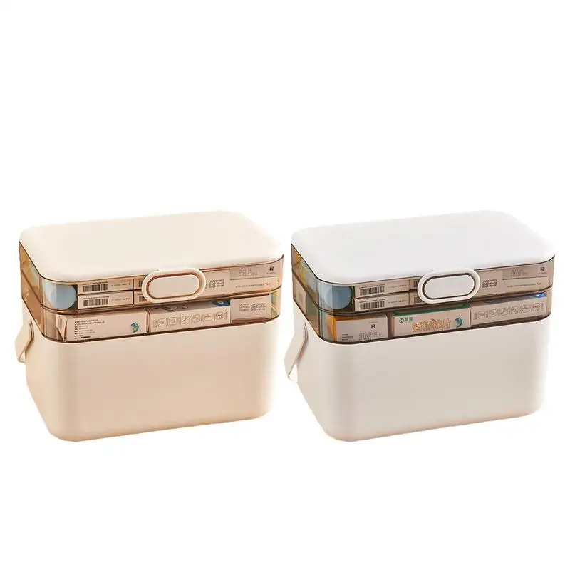 

Multi-Layer Medicine Chest Portable Medicine Chest Three-Layer Family Medicine Box Removable Medicine Cabinet Pill Home