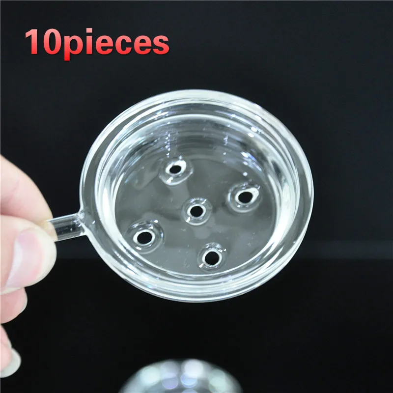 

10Pieces 54mm Glass Screen Hookah Plate Charcoal Foil Charcoal Holder Portable Glass Hookah Bowl