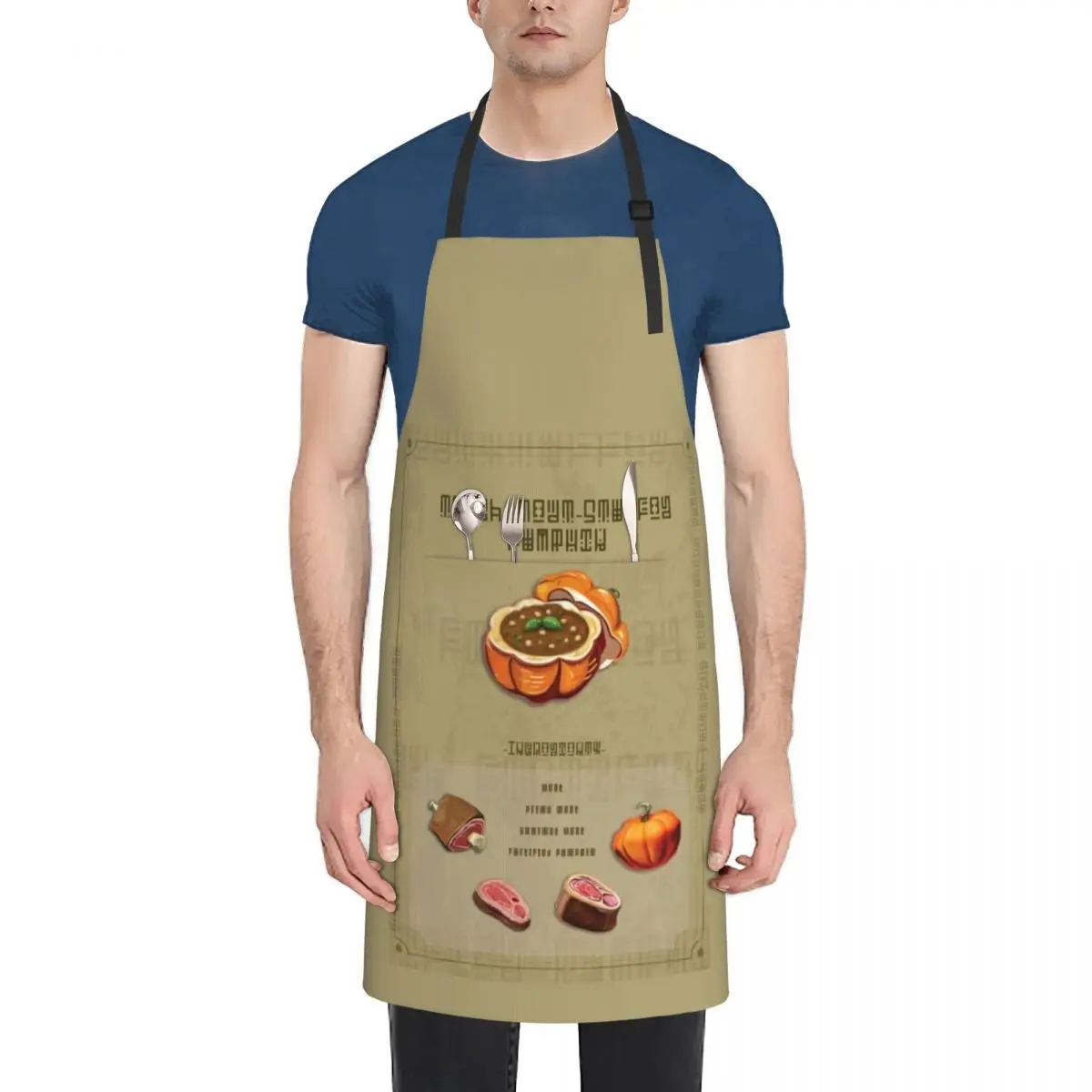 

Meat-Stuffed Pumpkin Apron Kitchen Things Kitchen Supplies Idea Goods bib Apron