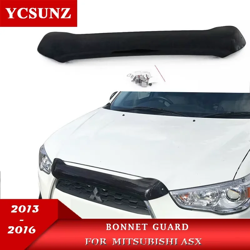 

ABS Bonnet Guards For Mitsubishi ASX 2013 2014 2015 2016 Front Bug Shield Hood Deflector Car Accessories