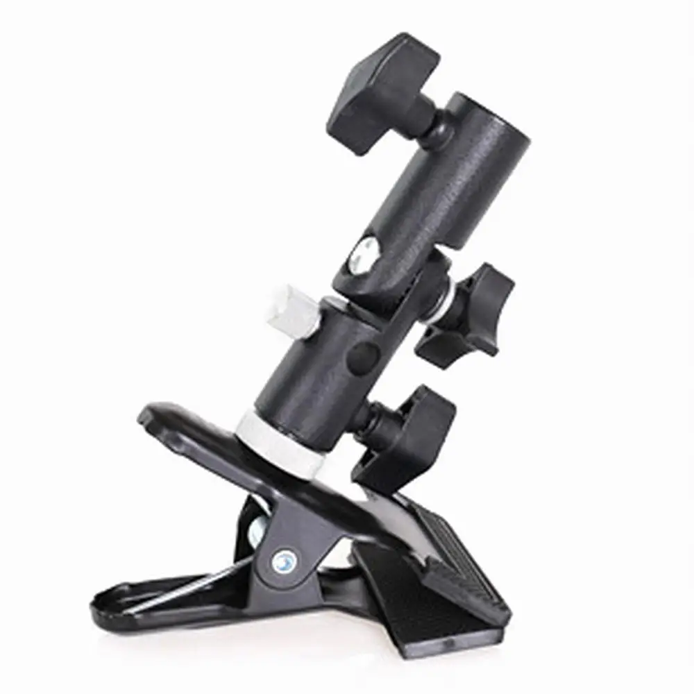 

Reflector Clamp Clip Holder Light Stand Attachment 1/4" to 3/8" Screw Mount Swivel Adapter For Photo Studio Reflector Background