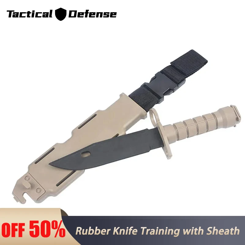 

Rubber Knife Training with Sheath, Fake Plastic Dagger, Flexible and Soft Fixed Blade, Suitable for Props, Martial Art