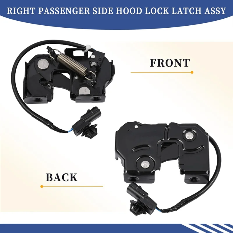 Hood Lock Latch Assy For Nissan For Infiniti Q70 QX50 EX35 FX35 FX50 EX37 FX37 Part Numbers 65601-1BA0C 65601-1BA0A