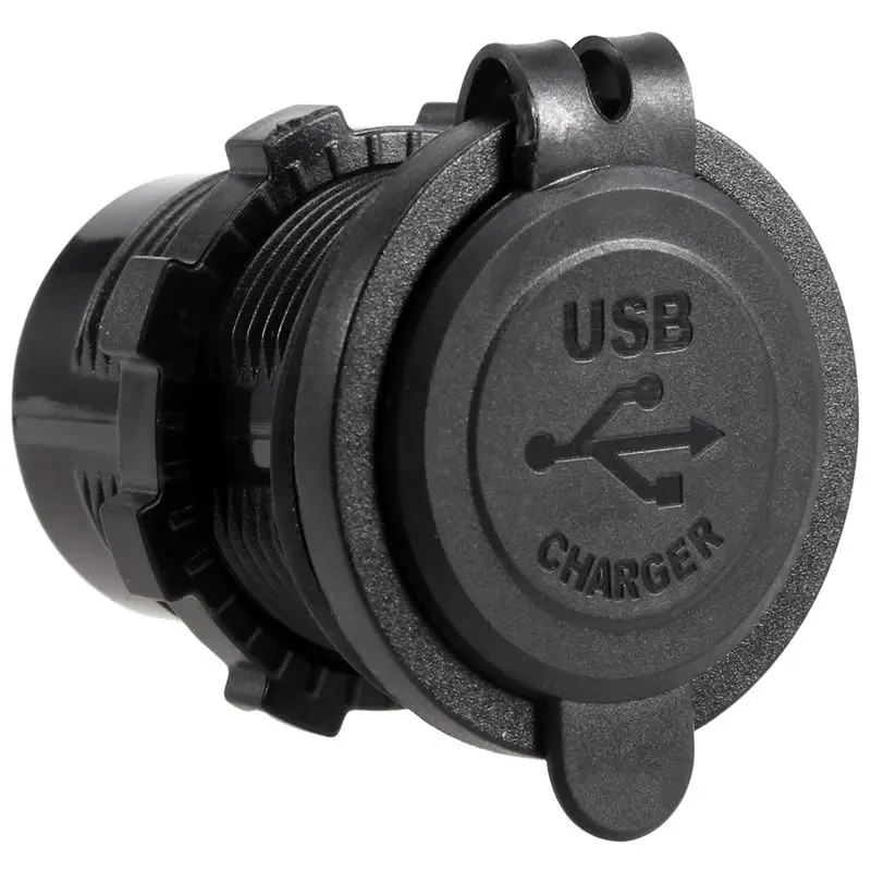 Highly Recommended 12V-24V Car Vehicle Waterproof 5V 2.1A + 2.1A Dual USB Power Sockets Outlet