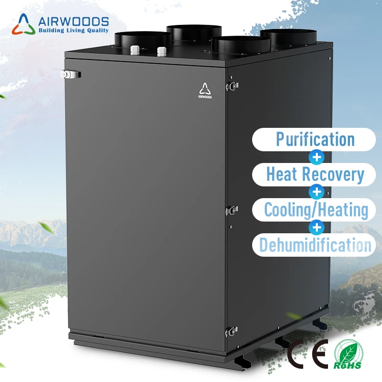 Heating Cooling Humidifier Function Heat Recovery Ventilation With Heat Pump