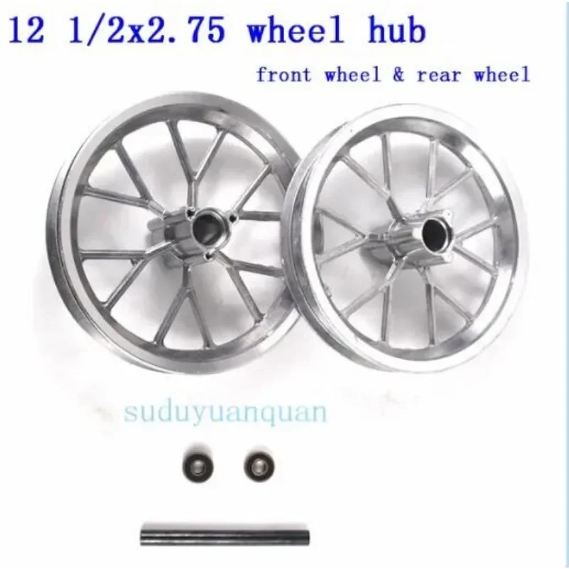 12 1/2x2.75  Front Rear rim  wheel hub use tire for Dirt Bike MX350 MX400 43CC 47CC 49CC Mini Moto E-Scooter Parts