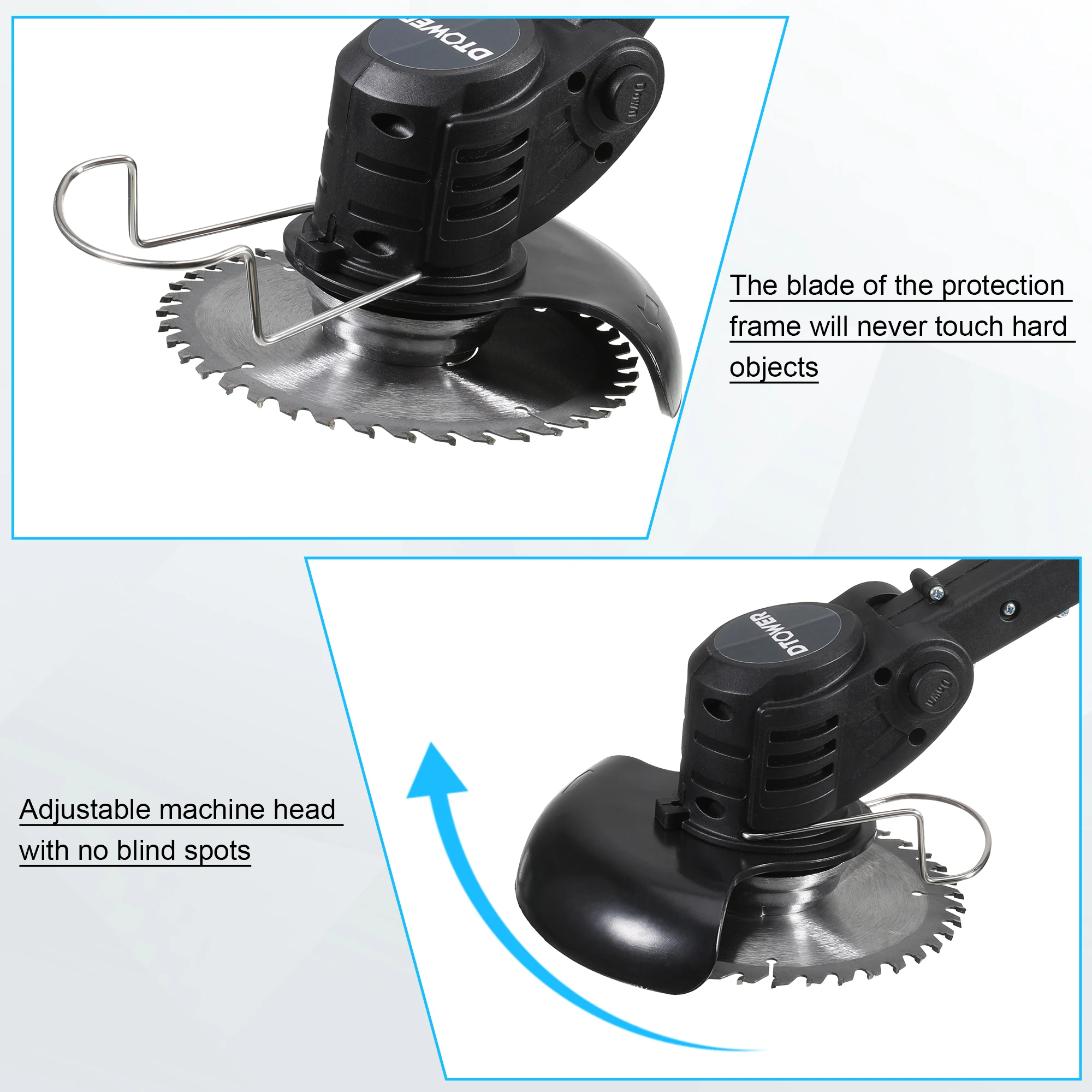 Tosaerba elettrico Weed Wacker tagliaerba pieghevole batteria al litio sarchiatrice Cordless Garden curte pieghevole regolabile