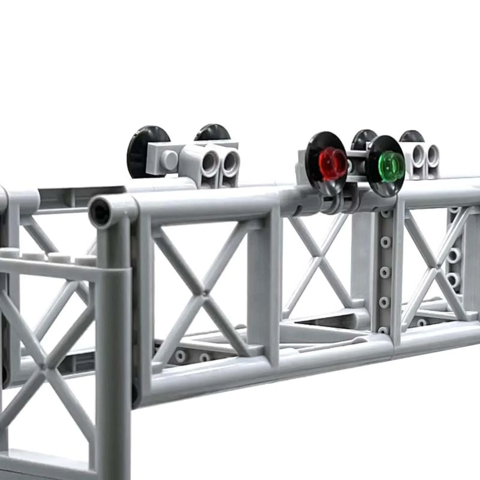 

Набор креативных модульных городских светофора с железнодоровыми воротами - игрушка для сборки своими руками