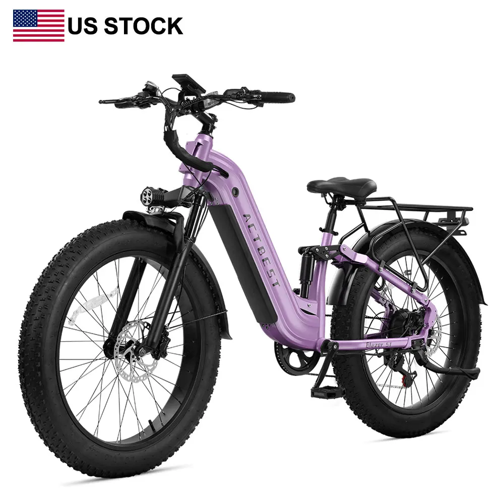 

Actbest Blazer ST Adult 26 Inch Step Through Ebike Fat Wheel Electric Mountain Bike