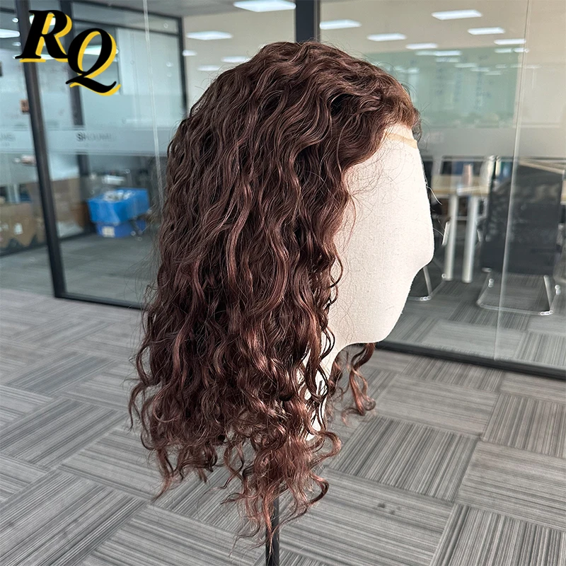 Q6 Lace & PU Base Pre Styled 16inches Wave Style Hair System Unit Toupee Wig For Men Durable Male Hair Prosthesis Men's Wigs