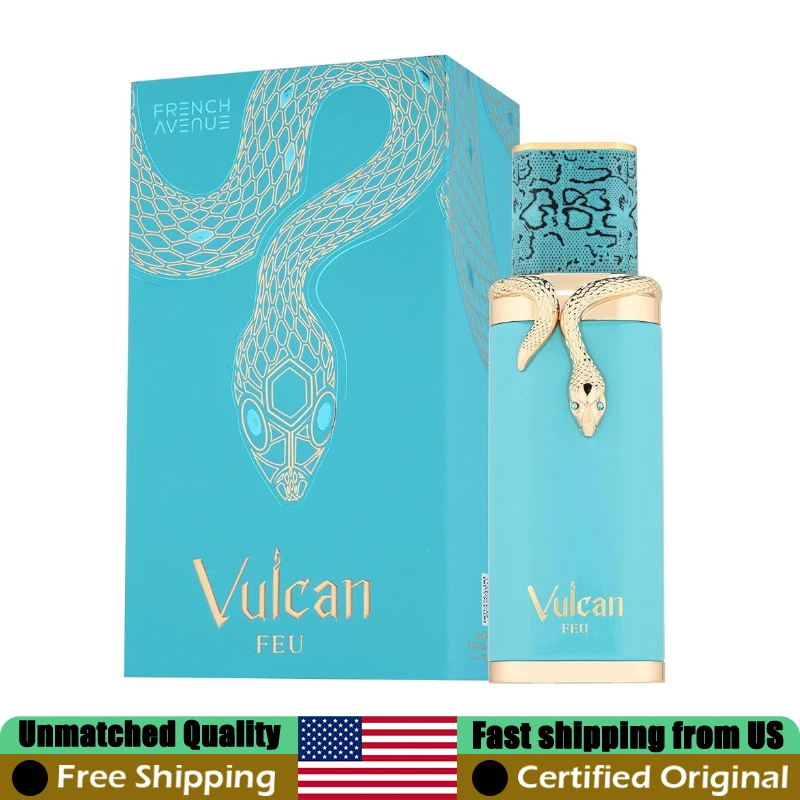 

French Avenue Vulcan Feu Unisex Floral EDP Spray 3.4 Ounce Original Arab Perfumes 100ML Lasting Pheromones Perfume for Men Women