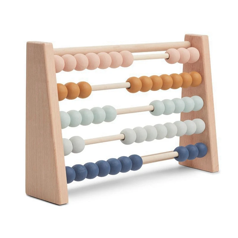 Wooden Abacus Children Early Math Learning Toy Numbers Counting Calculating Beads Montessori Educational Toy