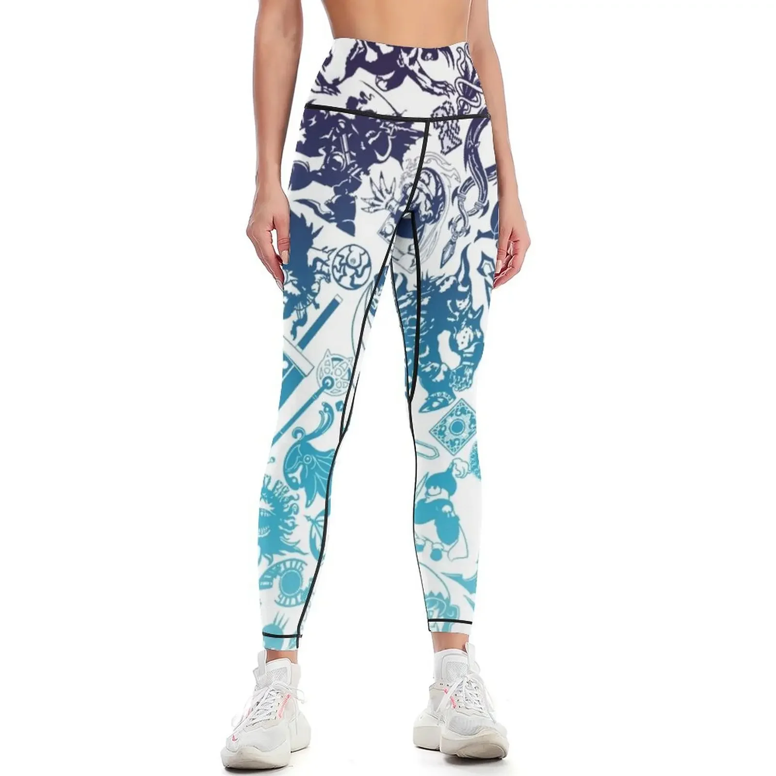 

Moogle-verse (blue) Leggings sports for push up legging gym Sportswear woman gym Leginsy push up Womens Leggings