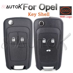 2 3 Buttons Folding Flip Remote Key Case For Opel Zafira Corsa Astra For Vauxhall Vectra Omega HU100 Uncut Blade Car Key Case