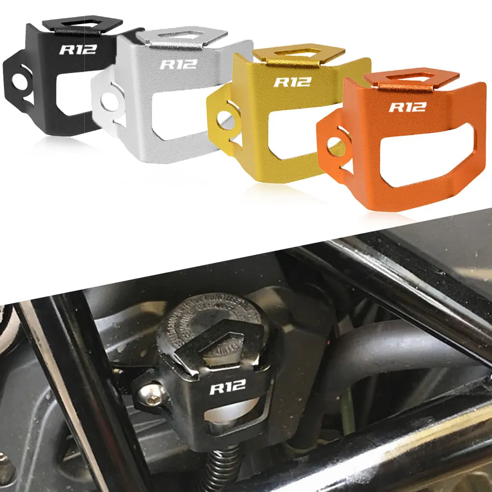 

For BMW R12 R 12 NineT R12S R 12S 2024 2025 2026 Motorcycle Rear Brake Fluid Reservoir Protector Cover Guard Cap Accessories