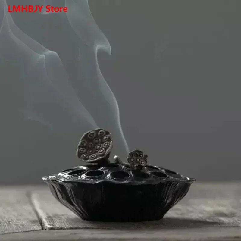 Antique Sandalwood Stove Zen Inspired Chenxiang Plate Incense Burner Tea Ceremony Aromatherapy Stove Decoration