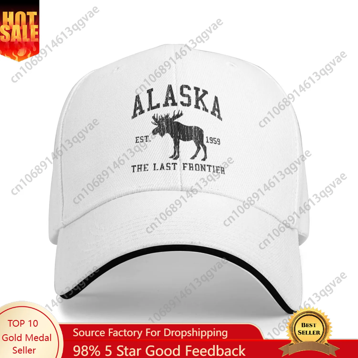 

ALASKA The Last Frontier Baseball Cap Men Women Adjustable Unisex Dad Hat Visor Protection Snapback