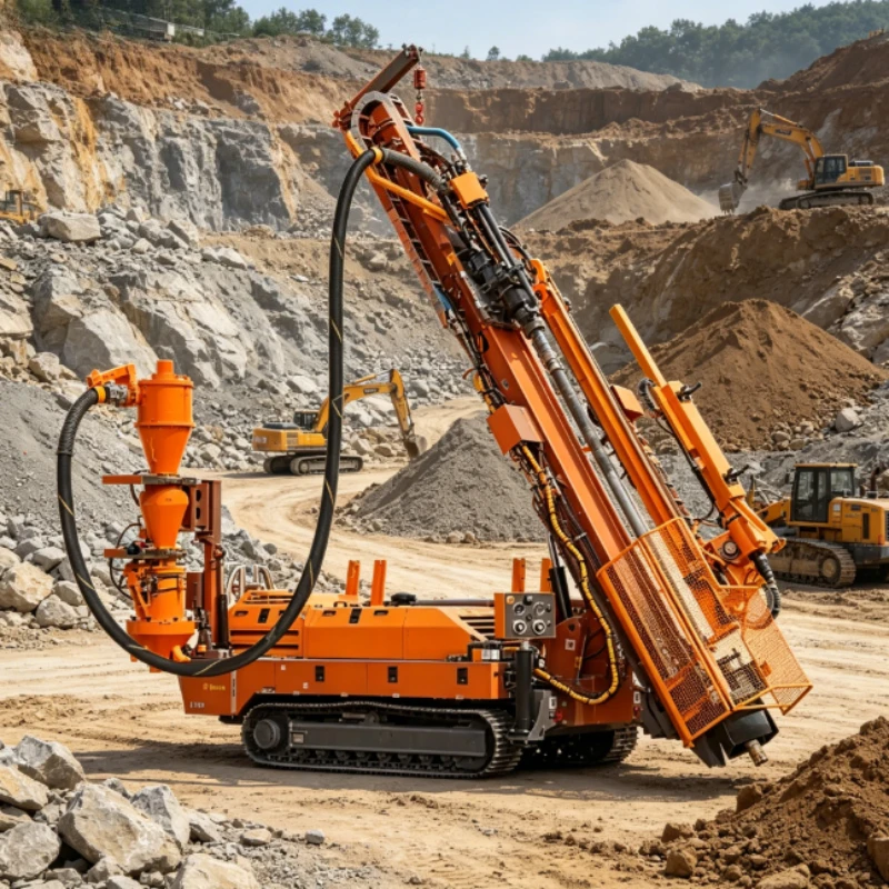 Customized RC Reverse Circulation Drilling Rig 100 Exploration Products Core Drill Rigs 30 Drill Rod Capacity 210 bar
