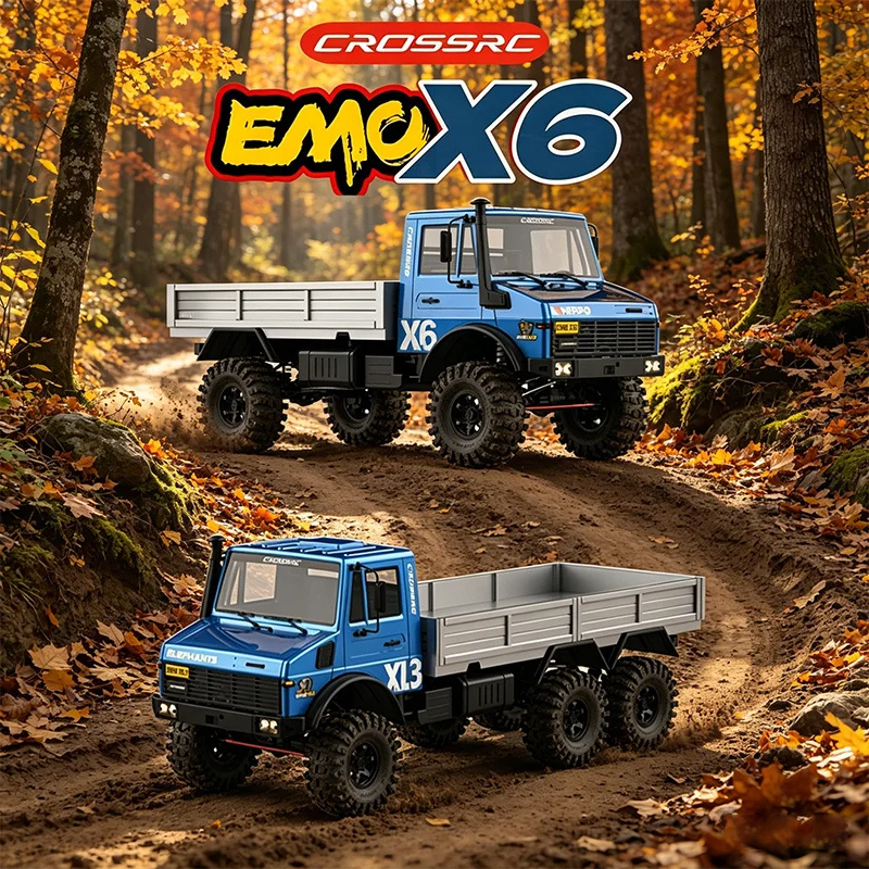 

CROSSRC 1:8 Машинка для бездорожья X6 Big Hippo XL3 Big Wild Elephant, профессиональный радиоуправляемый внедорожник 6WD на шести колесах