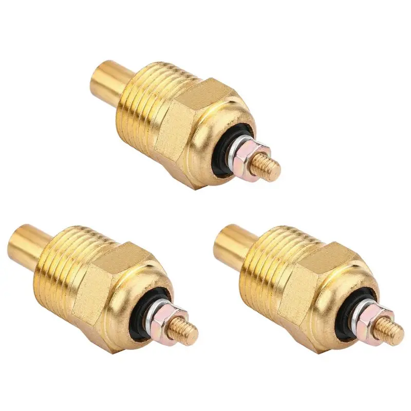 

3X Golden Water Temperature Sensor Replace For Mercury Mercruiser 806490T Sierra 18-5897 Mallory 9-42400-A08Q