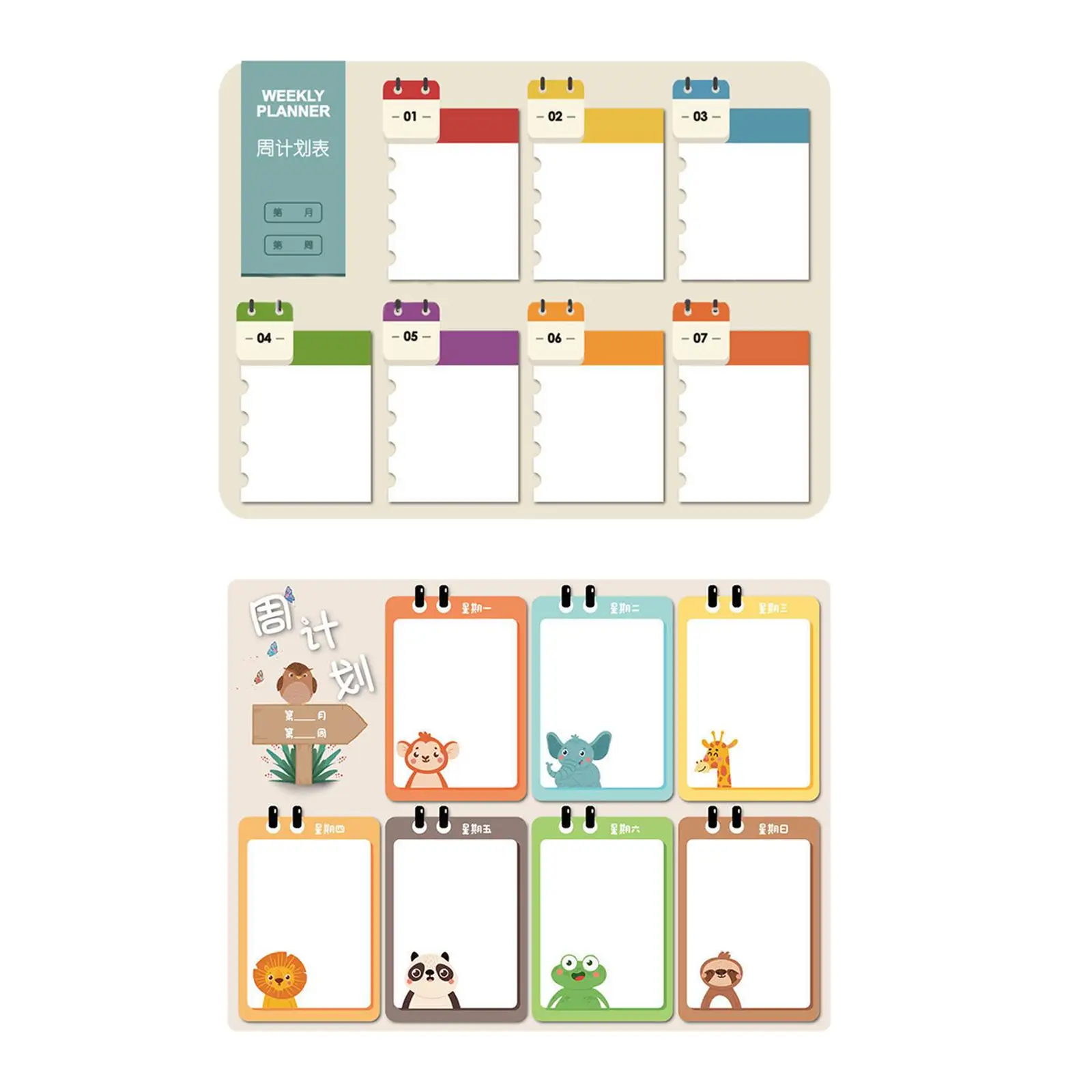 Refrigerator Decoration White Board Calendar Memo Planning Board Suction Self