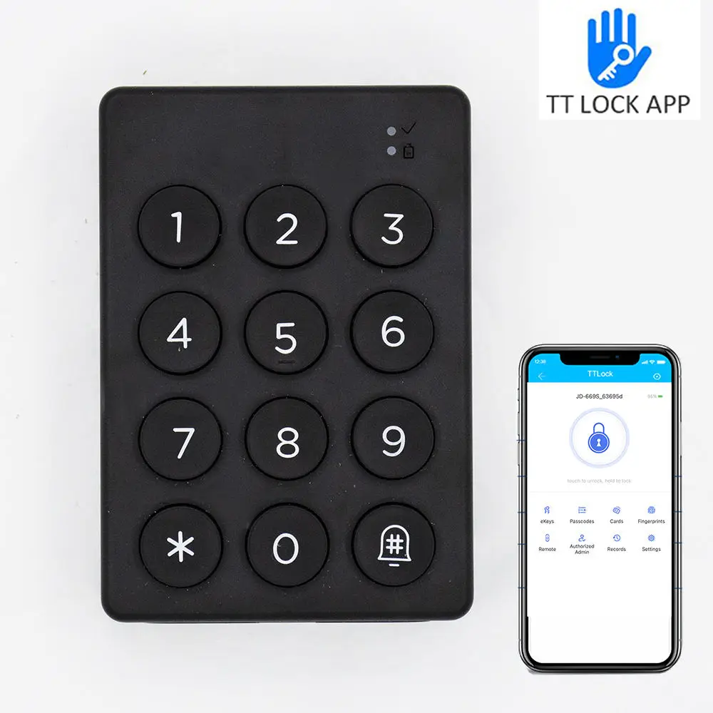 WK2 TTlock Wireless Keypad Password Code Unlock for Smart Home Hotel Apartment Office Smart Lock
