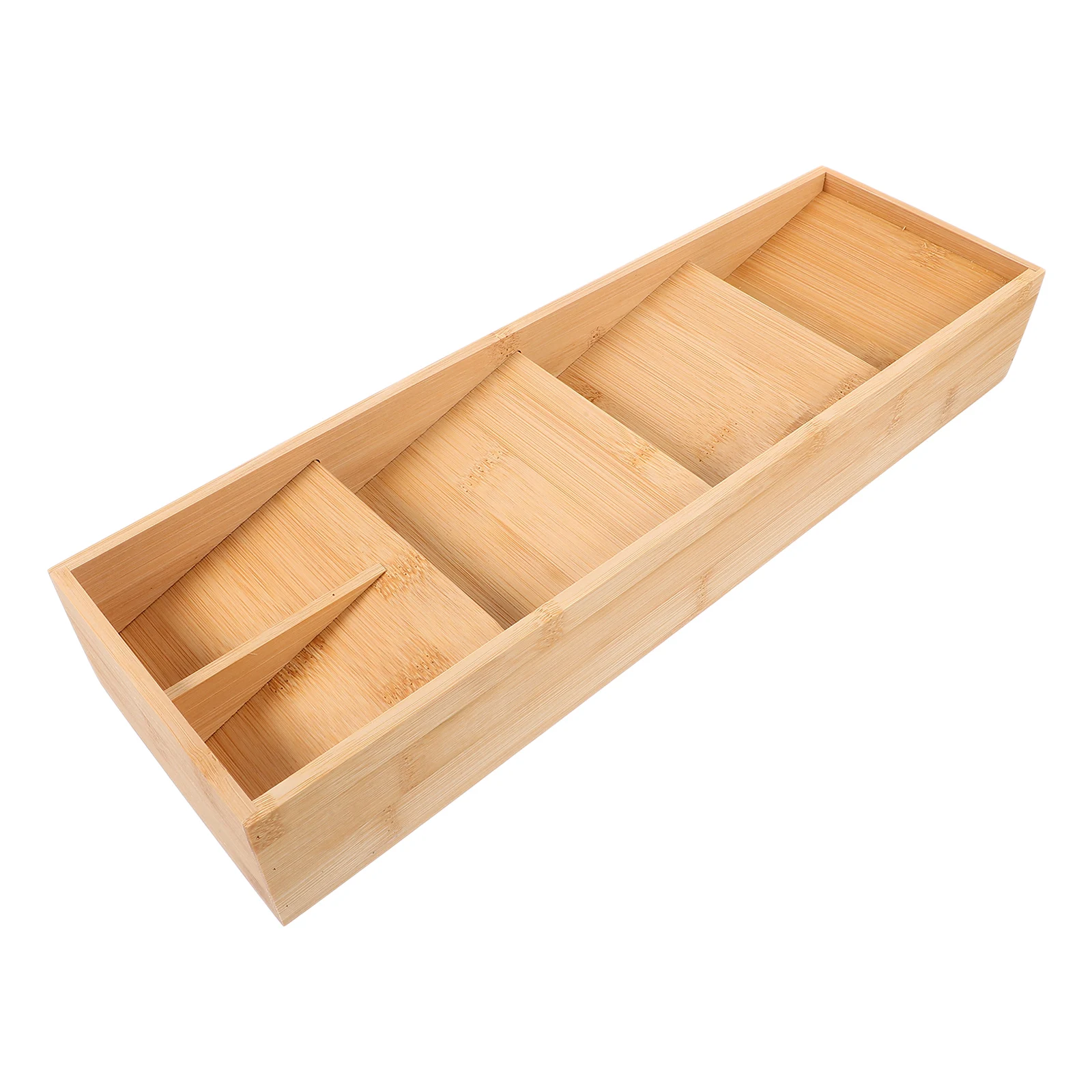 

Cutlery Storage Box Kitchen Utensil Holder Silverware ganizer Narrow Wooden Drawer Spoon Fork Tray Spacesaving Design