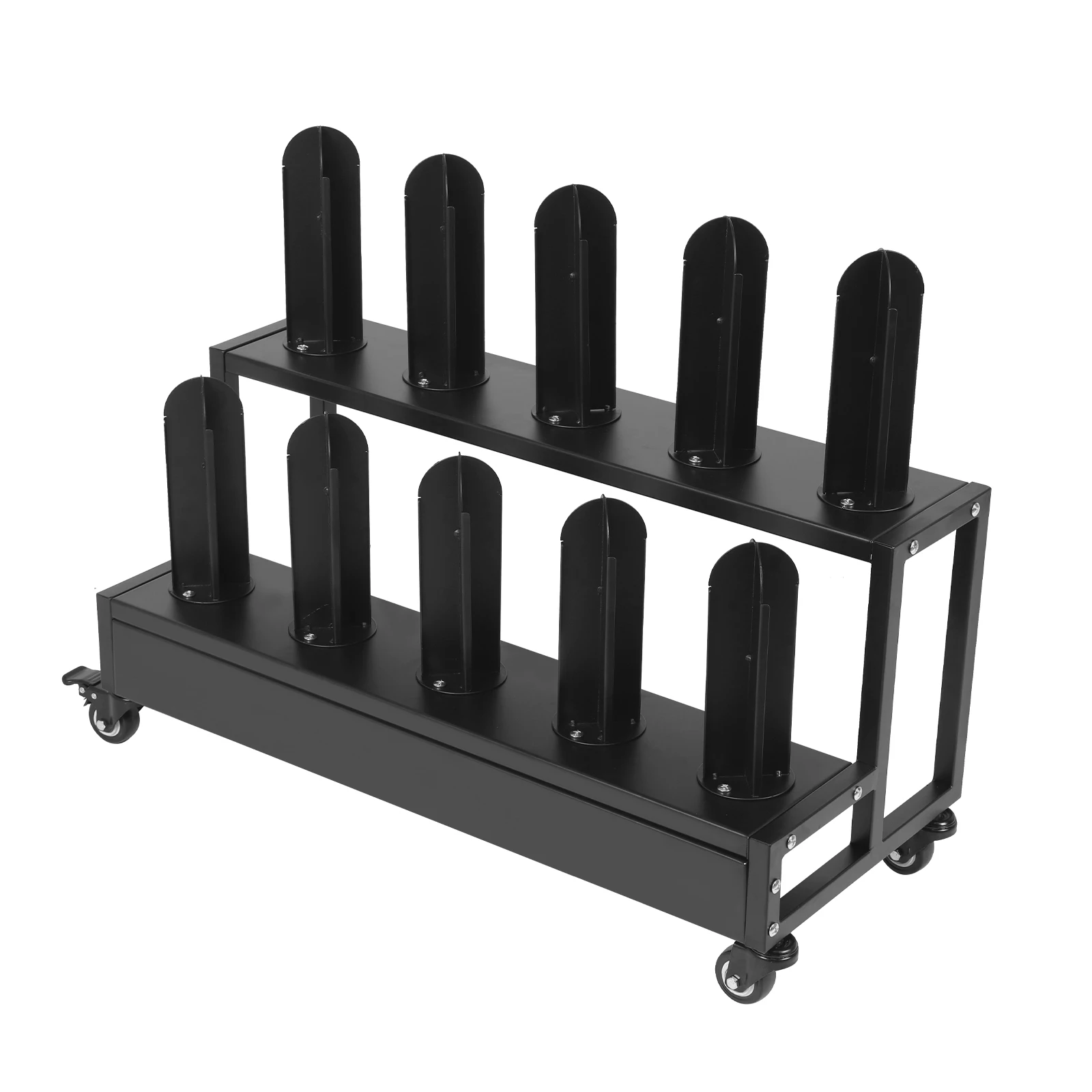 عربة تخزين محمولة بأبعاد 75 × 32 × 59 سم مادة فولاذية ملفوفة على البارد عربة أدوات متعددة الأغراض مع أرفف #4